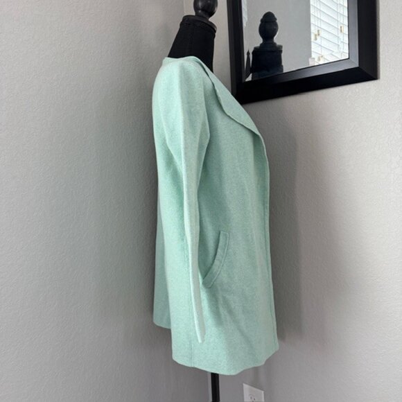 J Crew Vanessa Knit Sweater Cardigan Coatigan Mint Green XS - Picture 3 of 13